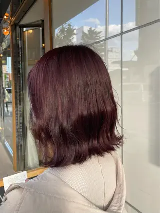 ミディアム 千野 優由のヘアスタイル