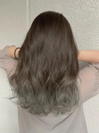 セミロング カラー 💎赤み消しカラー 特化型デザイナー💎のヘアスタイル
