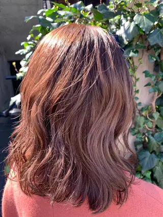 ミディアム カラー 溝口 恭章のヘアスタイル