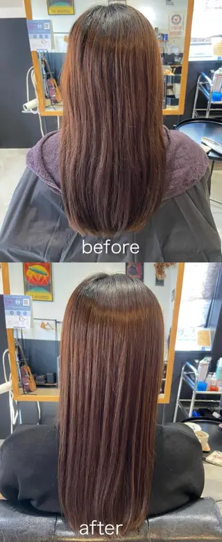 セミロング 💫縮毛矯正/ カット💫徳永あい子のヘアスタイル