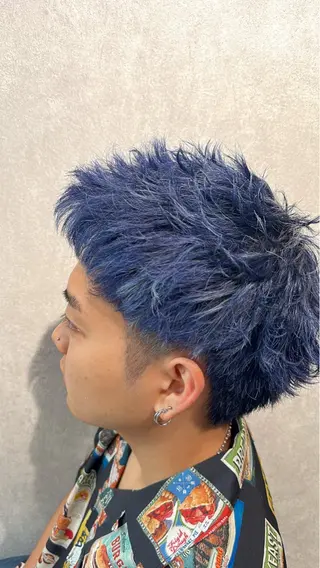 ショート カラー ヘアアレンジ メンズ メンズヘア静岡 ✂︎Ryuheiのヘアスタイル