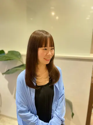 セミロング ボブ/艶髪 soleilrukaのヘアスタイル