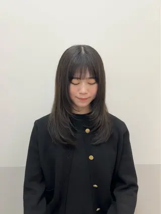 セミロング 似合わせレイヤー/ 美髪縮毛矯正/ミナエのヘアスタイル