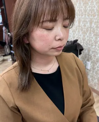 セミロング saya kaのヘアスタイル