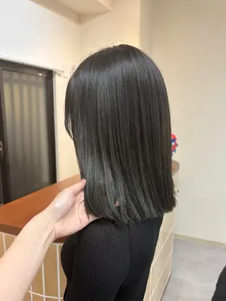 ミディアム カラー ヘアアレンジ ハル🌸柔色/ ブリーチなし/艶髪のヘアスタイル