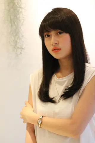 セミロング ロング カラー BANDE 水崎 悟のヘアスタイル