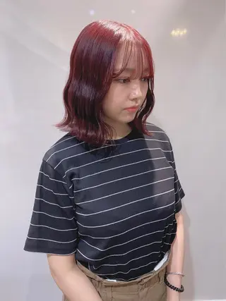 カラー ヘアアレンジ 柔らか垢抜けｶﾗｰと ｶｯﾄ🫧ASUKAのヘアスタイル