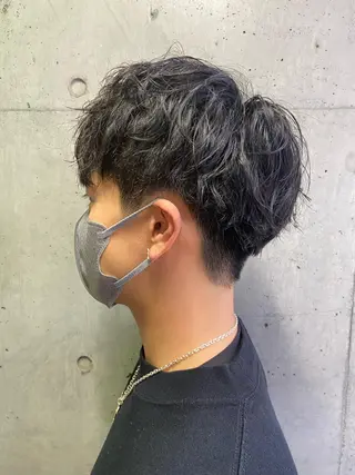 ショート パーマ メンズ Mirai 🧸のヘアスタイル