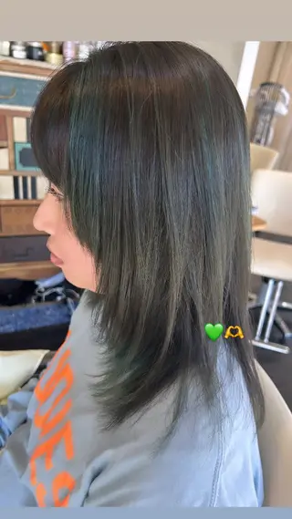 セミロング カラー 🌸スタイリスト 山浦美恵のヘアスタイル