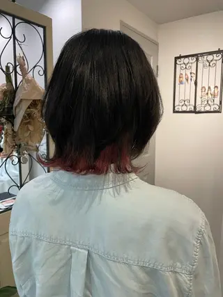 ミディアム 坪森 野々香のヘアスタイル
