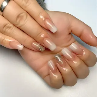 セミロング ネイル 下妻ネイルサロン/ 持ちの良いネイルのネイルデザイン