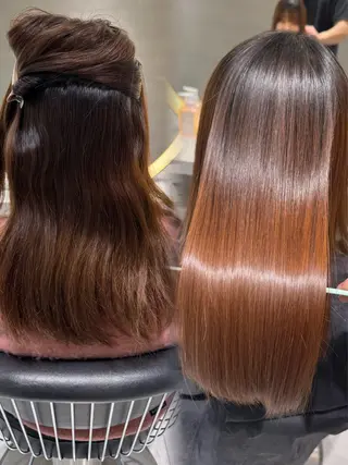 ロング 縮毛矯正/髪質改善 🌟本郷壮一郎のヘアスタイル