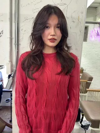 ロング 工藤 姫和のヘアスタイル
