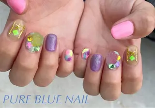 ネイル PURE BLUE NAILのネイルデザイン