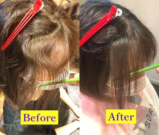 ミディアム カラー パーマ ヘアアレンジ メンズ キッズ ネイル マツエク・マツパ アイブロウ 高山🐬髪質改善 池袋で縮毛矯正のヘアスタイル