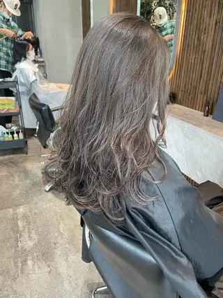 ミディアム カラー 韓国ヘア 店長NEGIのヘアスタイル