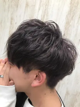 メンズ メンズパーマ波巻き 🌳大森悠登🌳のヘアスタイル
