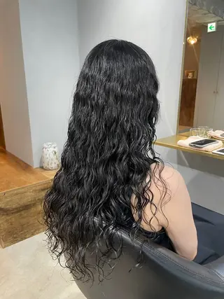 ロング パーマ 【表参道】Ruri デジタルパーマのヘアスタイル