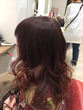 ロング カラー 吉岡 三四朗のヘアスタイル