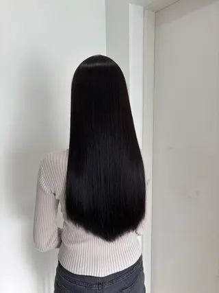 ロング カラー 韓国風レイヤー透明感 艶髪カラー/岡田悠希のヘアスタイル