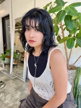 ミディアム nessヤマサキ リュウタのヘアスタイル