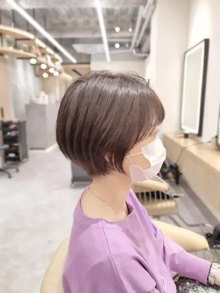 ショート 【似合わせ・レイヤー ・パーマ】海気のヘアスタイル