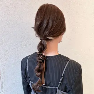 ロング レイヤーカット🪄 ヘアセット🪄シホのヘアスタイル