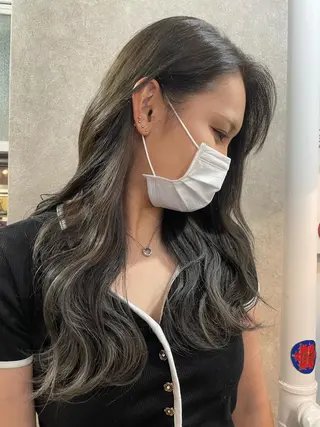 ロング カラー 加藤 聖也のヘアスタイル