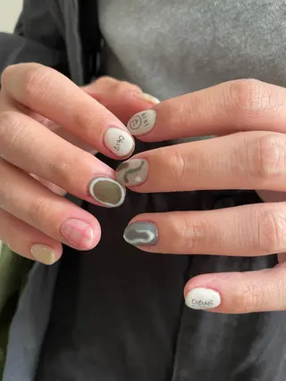 ネイル 【淡色color/ nail】maikoのネイルデザイン