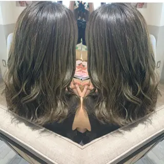 ミディアム カラー ヘアアレンジ 韓国hair🦋 Nanaのヘアスタイル