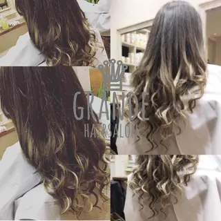 ロング ケアブリーチ&シール エクステの店和田翔莉のヘアスタイル
