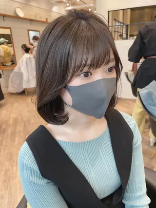 ミディアム ✨透明感ケアカラー✨ 長野ゆきなのヘアスタイル