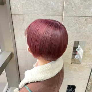 ショート カラー ゆう🫧 透明感/ハイトーンのヘアスタイル
