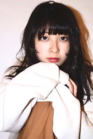 ロング カラー パーマ ヘアアレンジ ゆさこのか ダブルカラー／縮毛のヘアスタイル