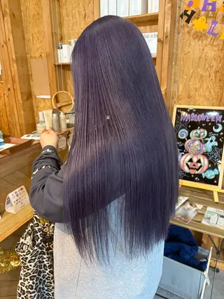カラー まろみ暖色×ボブ ×chia🕯のヘアスタイル
