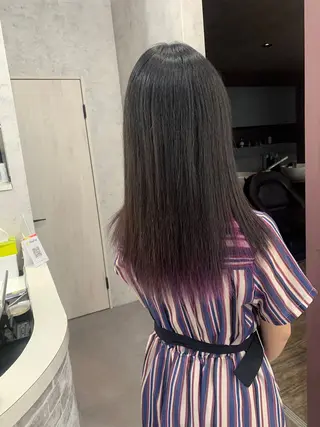 カラー 酸性ストレート 髪質改善のヘアスタイル