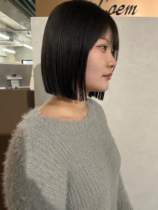 ミディアム カラー anon Loemのヘアスタイル