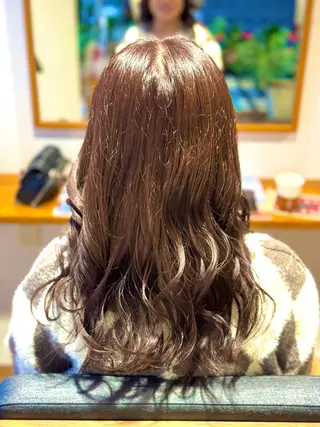 ロング ハイトーン/デザイン カラー/新潟/りなのヘアスタイル