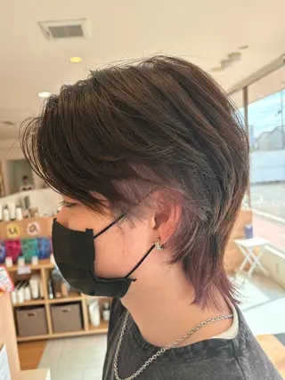 カラー メンズ レイヤー/メンズ 奥野恭平のヘアスタイル