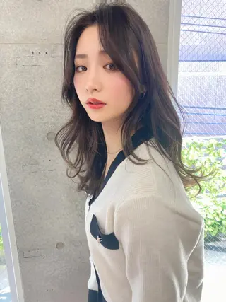 セミロング 似合わせレイヤー 🇰🇷荒木洋文のヘアスタイル