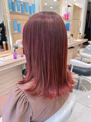 セミロング 🎀艶髪カラー🎀 Aiのヘアスタイル