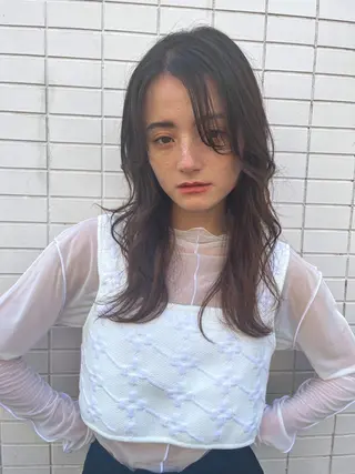 セミロング stylist  ＊ mahoのヘアスタイル