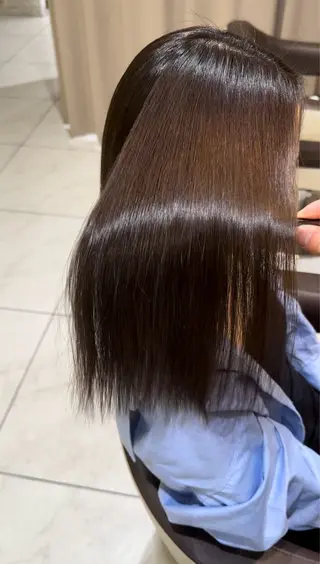 ミディアム カラー パーマ 【複雑履歴ブリーチ】 中村　玲仁のヘアスタイル