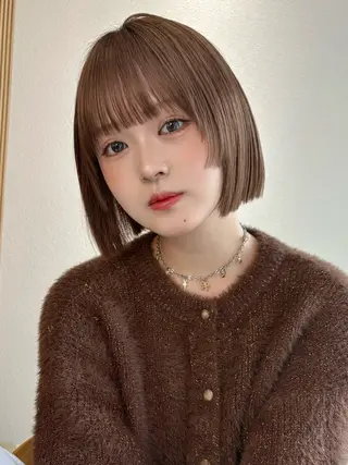 ショート くどうももか 浦和　ショート　ボブのヘアスタイル