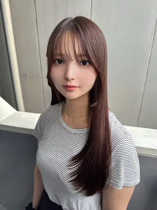 ロング カラー 髪質改善✨艶髪✨ レイヤーカット 田畑のヘアスタイル