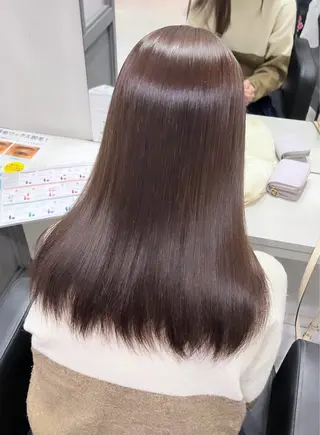セミロング カラー 🦋REISA🦋 エクステ×ハイトーンのヘアスタイル
