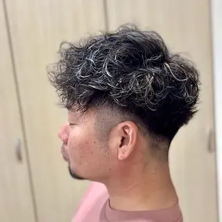 ショート カラー パーマ メンズ 💥桜木町メンズ専門 💥ルキのヘアスタイル