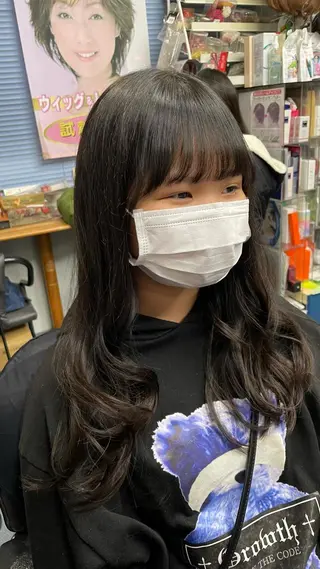 セミロング パーマ 美容室 るーじゅ/しいの木台のマツエク・マツパデザイン