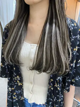 ロング カラー ⭕️ダメージレス特化 髪質改善🥇丸山憲人のヘアスタイル