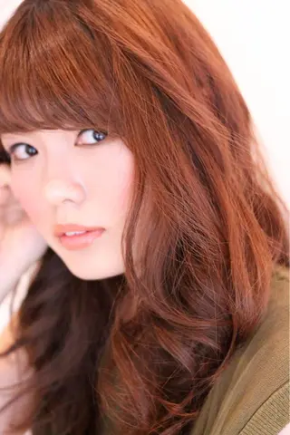 セミロング カラー パーマ BANDE 水崎 悟のヘアスタイル